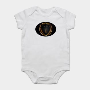 Chess Shield with Colorful Pion 2 Baby Bodysuit